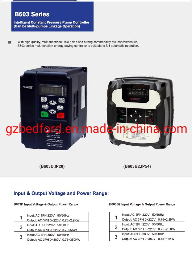 VFD Constant Pressure Multi-Pumps Water Supply Equipment