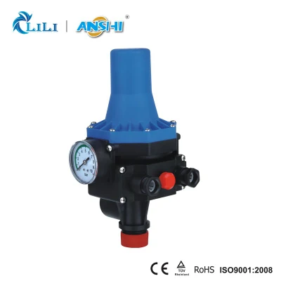 Controlador de pressão automático Anshi com manômetro para bomba de água (DSK